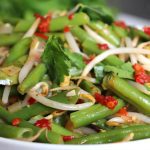 Sayur Ulih: green beans with bean sprouts